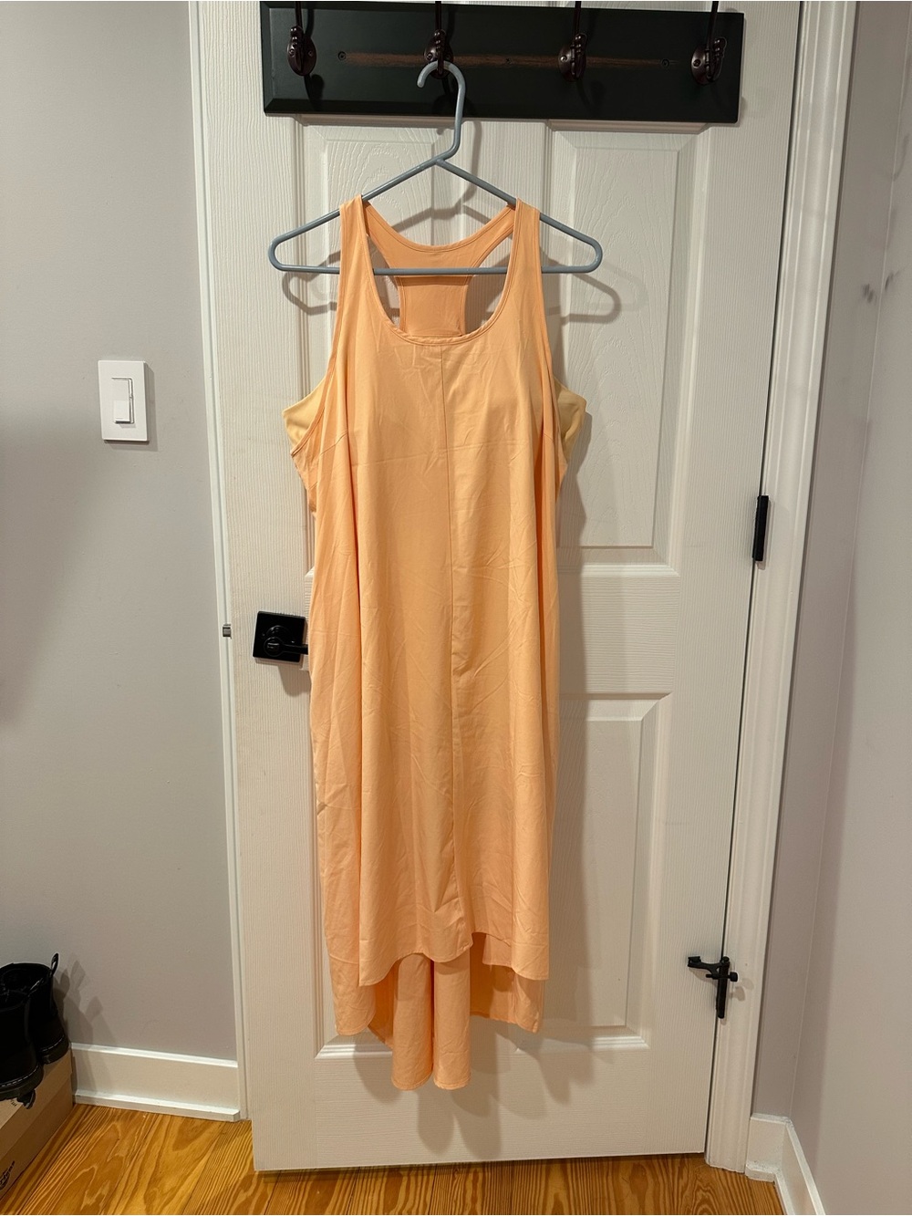 HALARA Breezeful Racerback High-Low Dress with built-in shelf bra